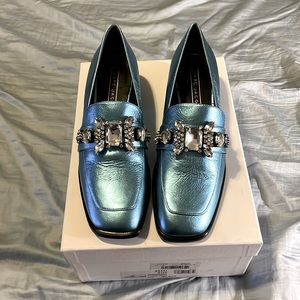 MARC JACOBS woman's flats in sky blue-size 9